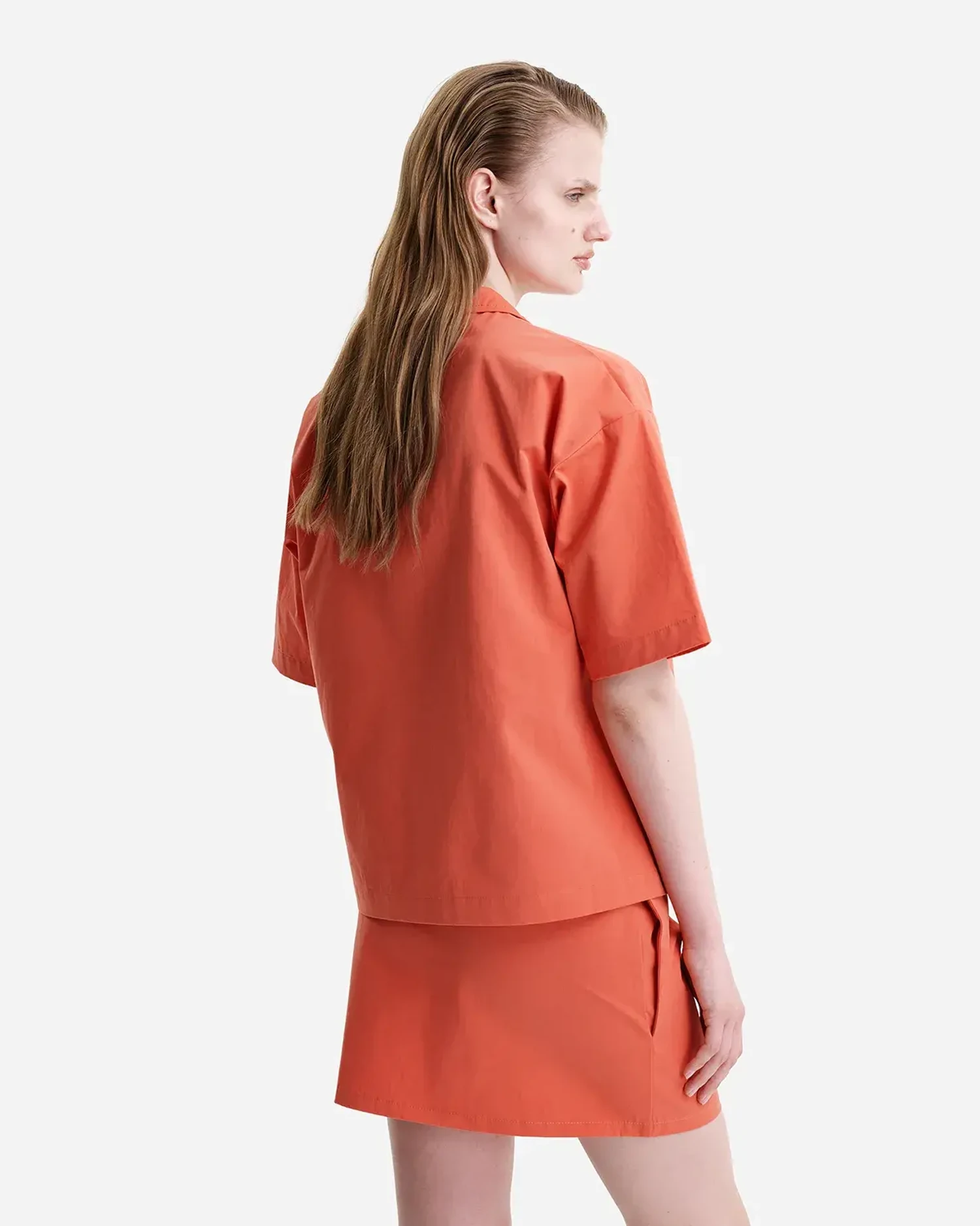 Рубашка-поло коралловая