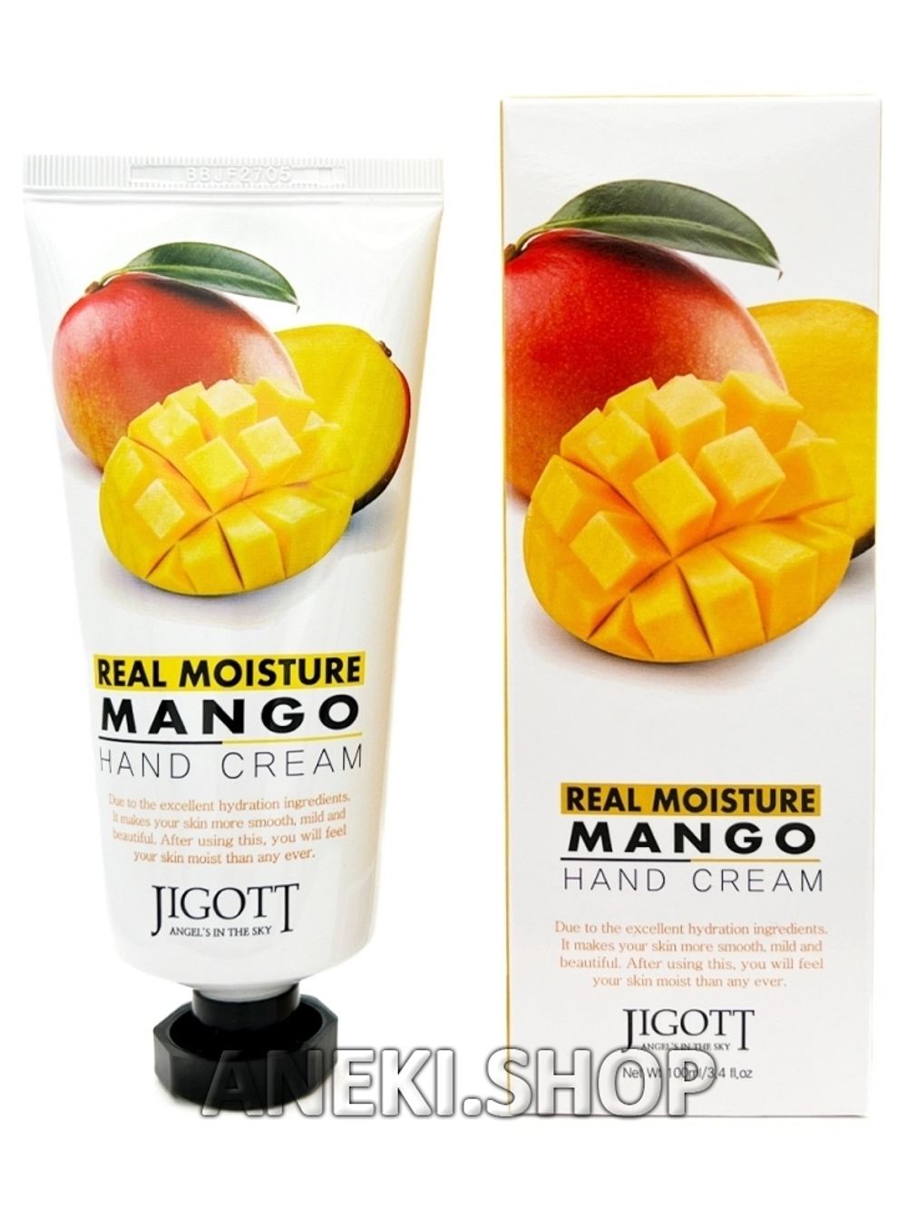 Крем для рук увлажняющий с экстрактом манго 100 мл Jigott Real Moisture Mango Hand Cream