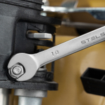 Набор ключей комбинированных, 8-19 мм, 8 шт, CrV, матовый хром Stels 15428