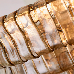 Люстра Cloyd NAMASTE C16 / Ø90 см - латунь - коричнев. стекло (арт.11689)