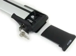 Багажник FICO на рейлинги для Toyota Rav 4 II (A20) 2000-2005, серебро, R44-S