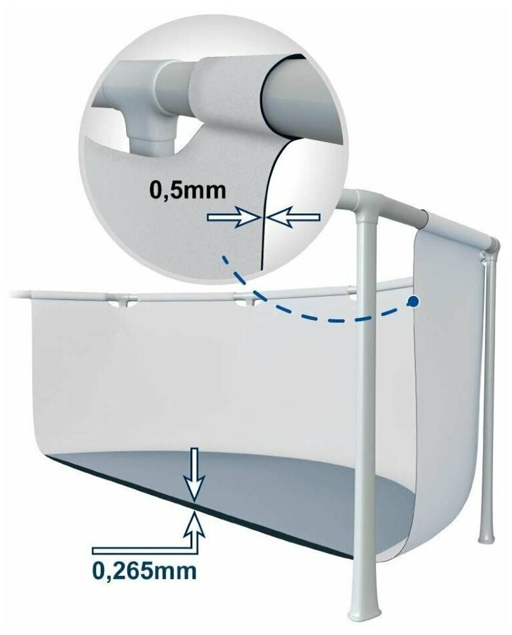 Каркасный бассейн Prism Frame 305х76 см, Intex, арт.26700NP