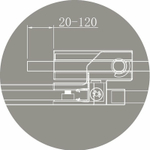 Душевая дверь Cezares Slider 100 SLIDER-B-1-90/100-GRIGIO-Cr профиль Хром стекло серое