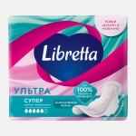 Прокладки гигиенические Либресс Ультра Супер с мягкой поверхностью 8шт
