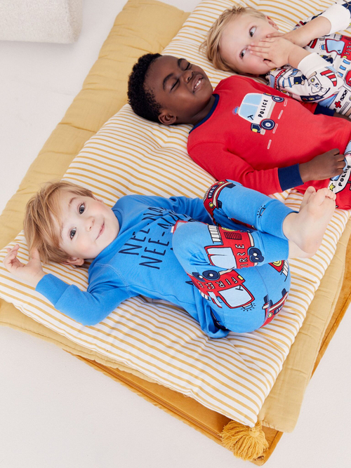 Пижама для мальчика Next 552-193, 3 шт., Красный, Синий, Молочный