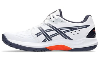 Мужские кроссовки для бадминтона/сквоша Asics Powerbreak FF - white/nova orange