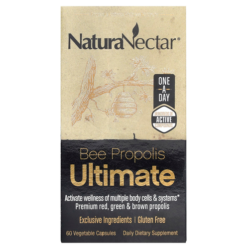 NaturaNectar, Bee Propolis Ultimate, 60 вегетарианских капсул