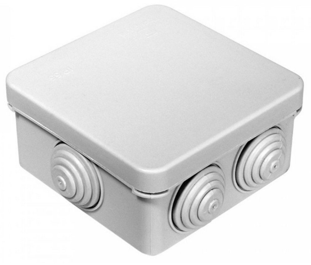 Коробка распредительная 80х80х40 IP54 Пласт-электро (для каб. кан)