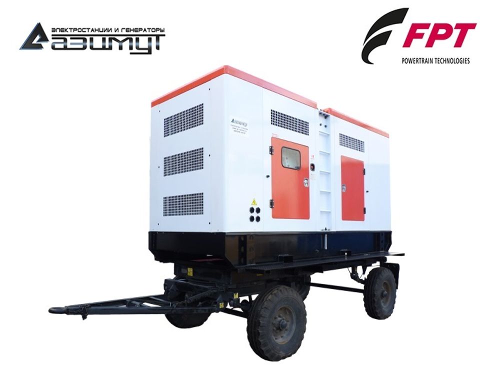 Дизельный генератор Азимут ЭД-500-Т400-1РПМ20 FTP-Iveco на шасси в капоте