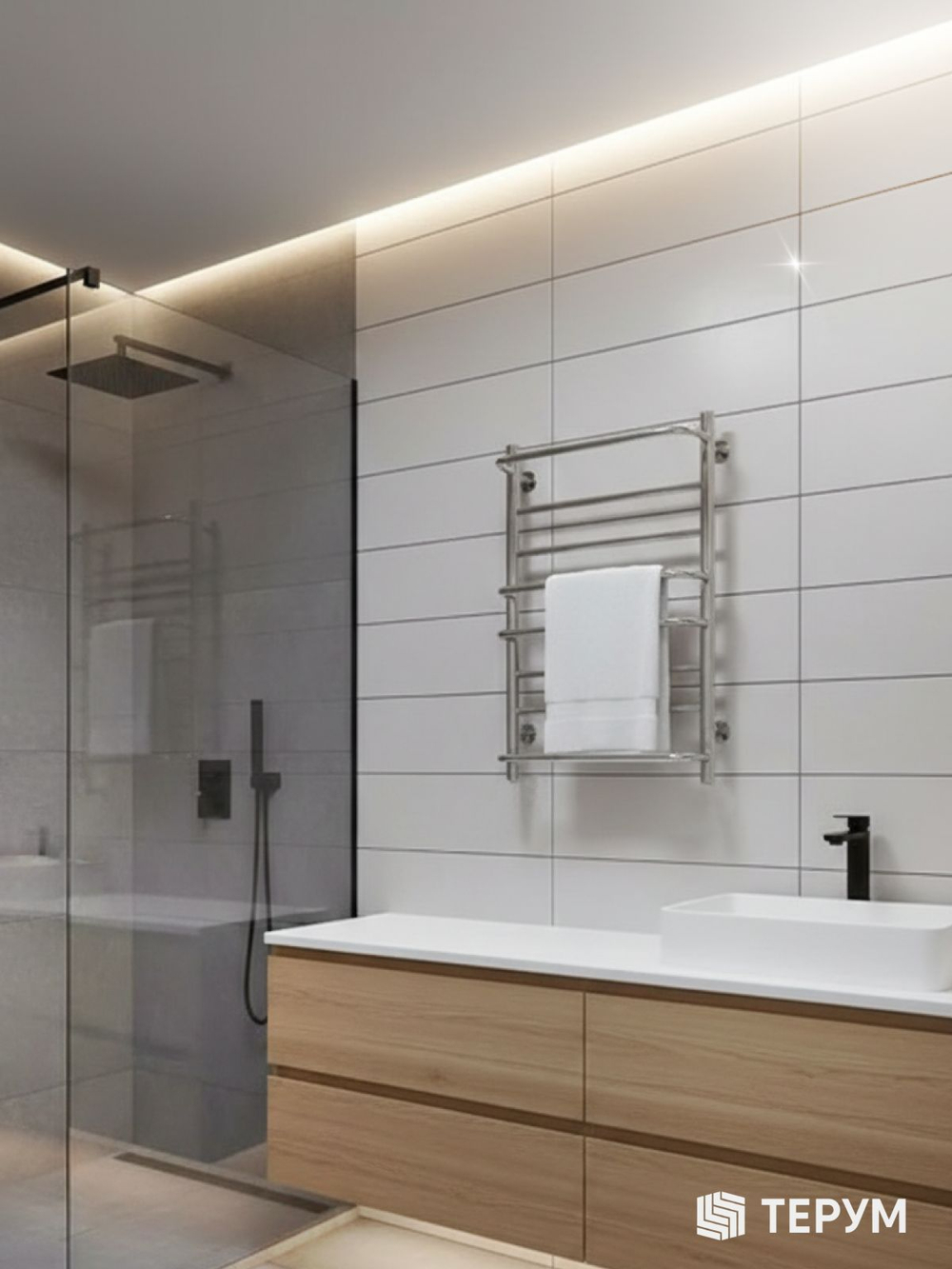 Полотенцесушитель Европа 80х50 хром