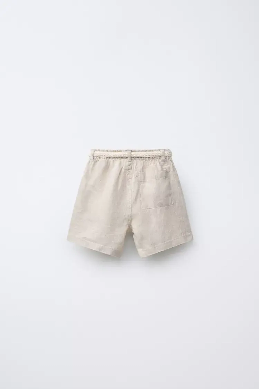 ZARA ШОРТЫ-БЕРМУДЫ, СВЕТЛО-БЕЖЕВЫЙ