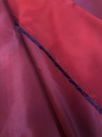 327672 Ткань подкладочная цвет бордовый (хамелеон), саржа