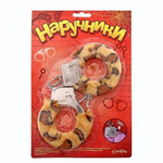 Металлические наручники с леопардовой плюшевой отделкой (Цвет: леопард)