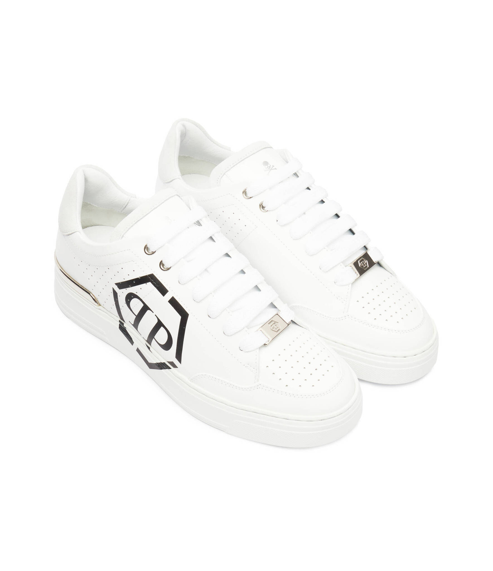 Кожаные кроссовки hexagon Philipp Plein - белый(MSC3981 PLE005N)
