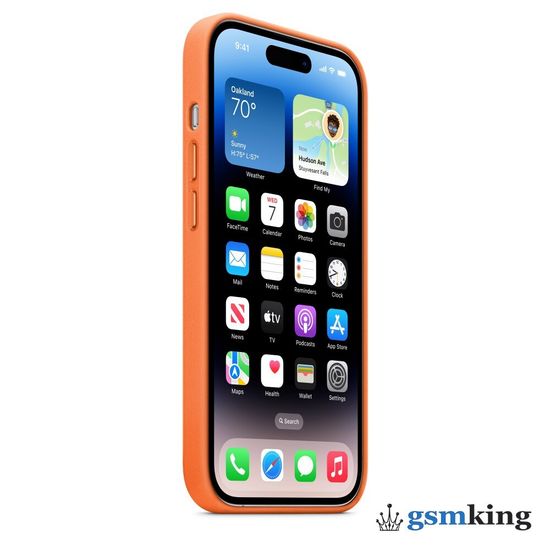 Apple Leather Case with MagSafe iPhone 14 Pro Orange (Оранжевый) MPPL3ZM/A
