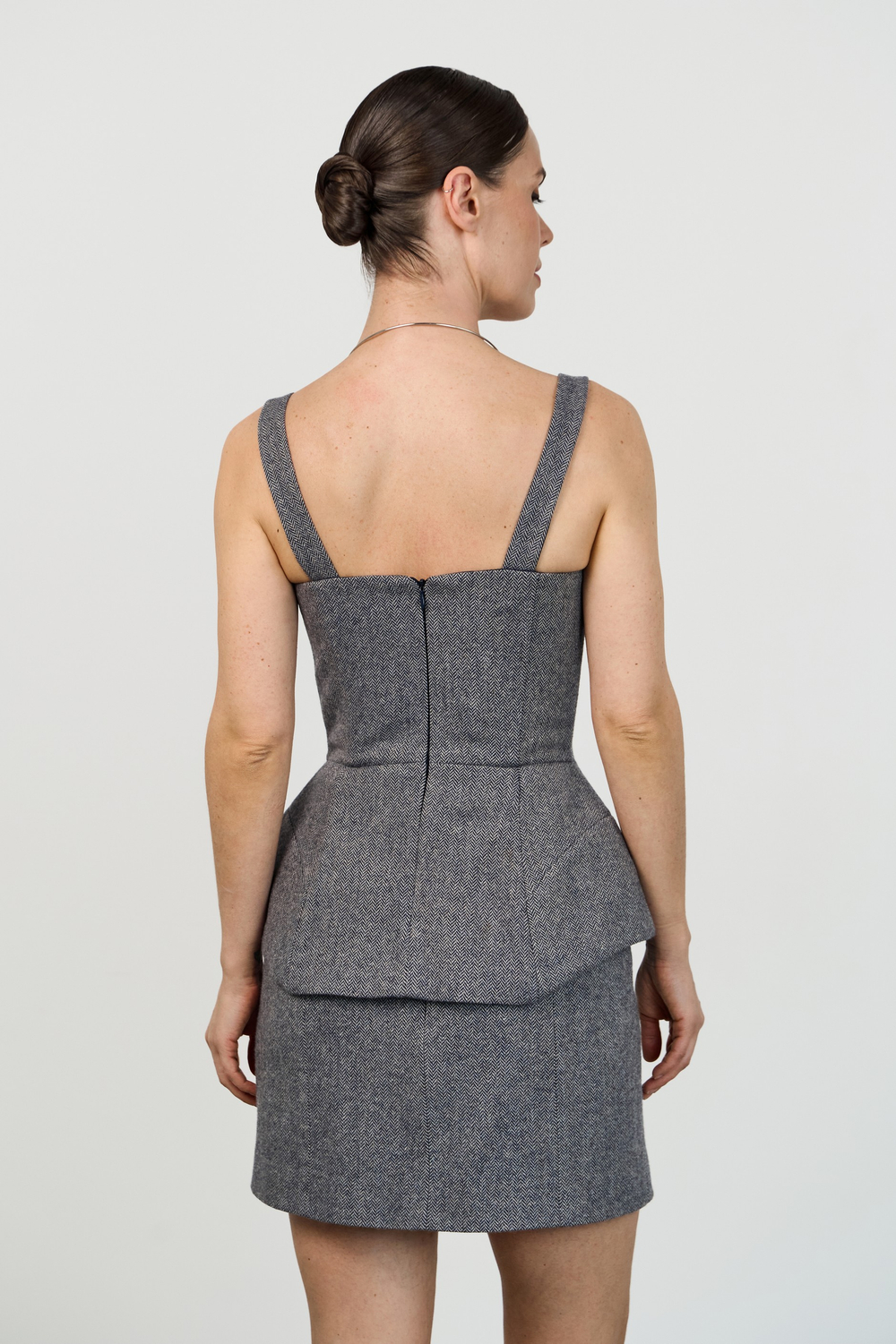 Топ корсетный шерстяной