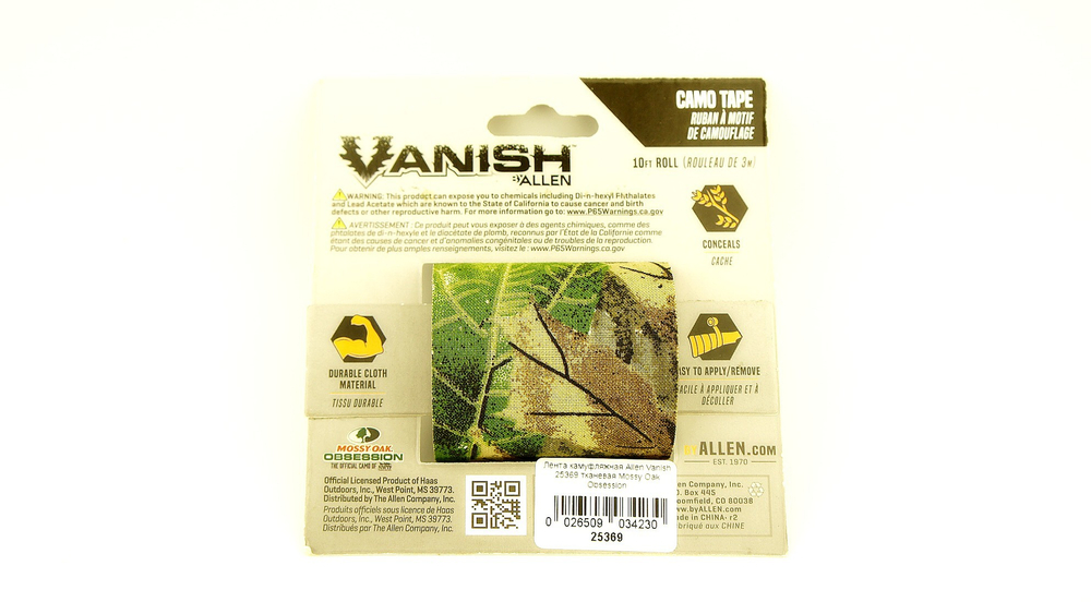 Лента камуфляжная Allen Vanish 25369 тканевая Mossy Oak Obsession