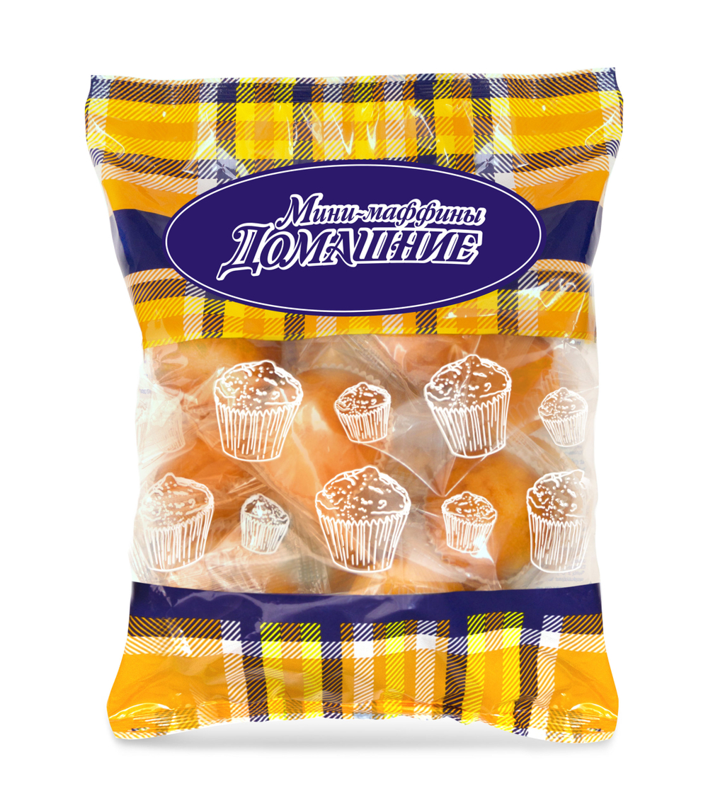 Мини-маффины Домашние со сливочным кремом 360гр (6шт)