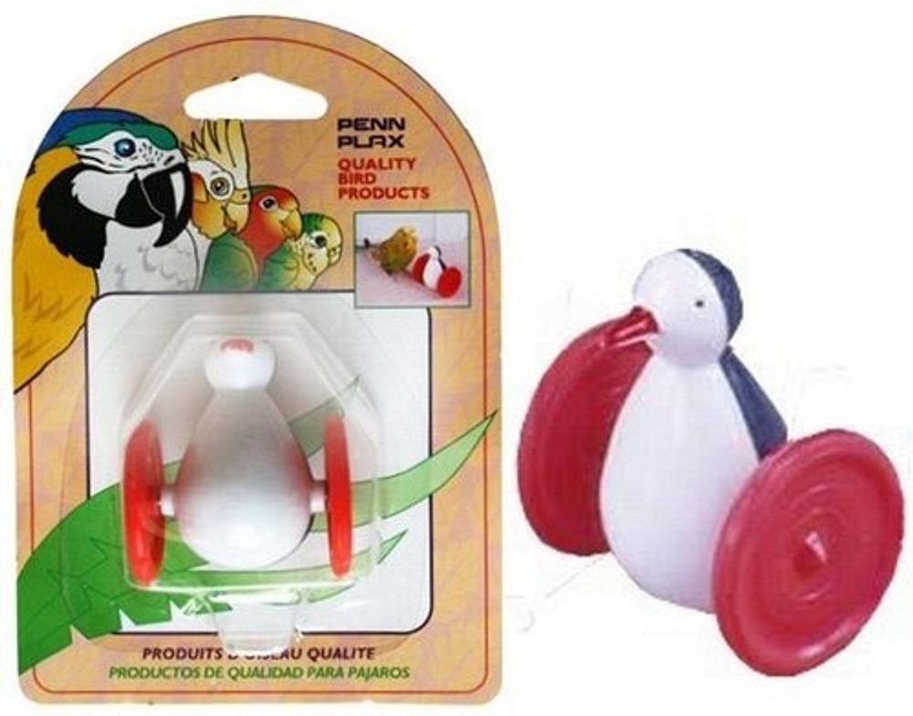 Игрушка для птиц ПИНГВИН НА КОЛЕСАХ  Penn-Plax