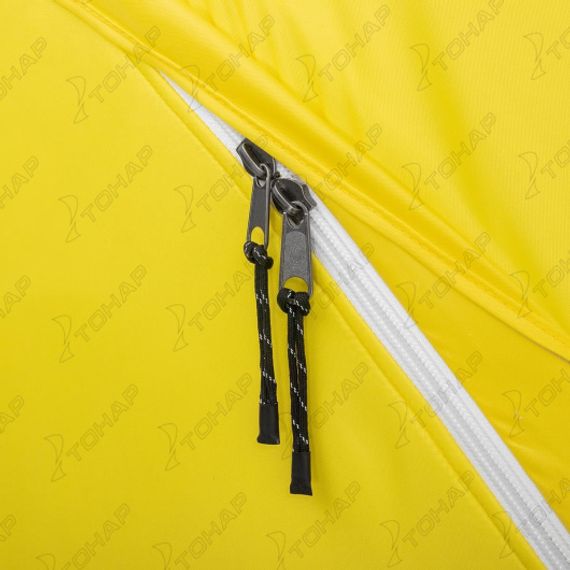 Палатка зимняя утепл. ЮРТА Premium желтый/серый (HS-WSCI-P-YG) Helios