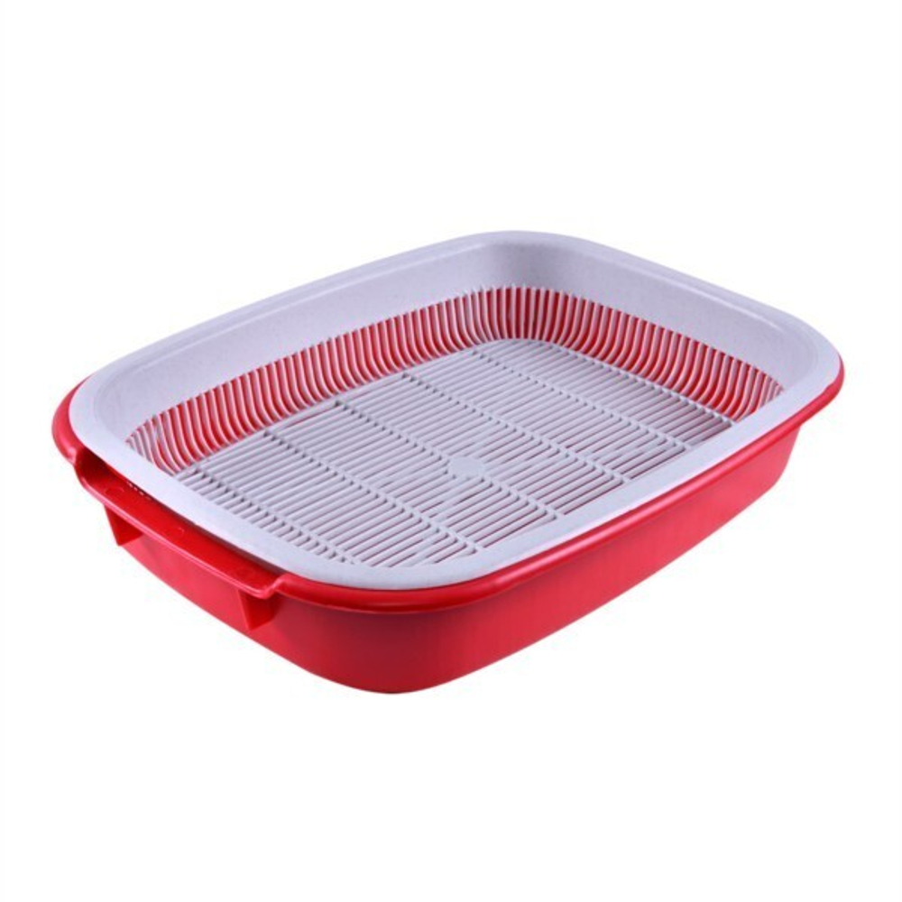 Поддон с сеткой (туалет для кошек) цвет в ассортименте