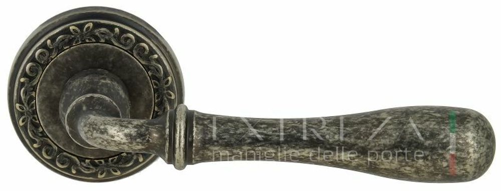 Дверная ручка Extreza &quot;CARRERA&quot; (Каррера) 321 на розетке R06 античное серебро F45