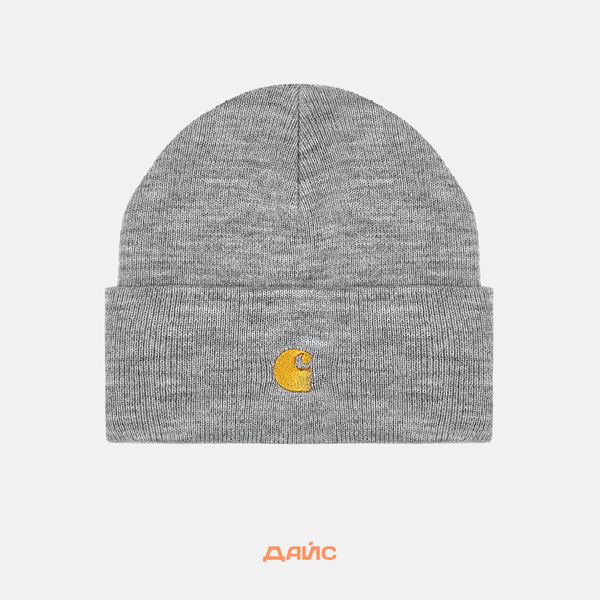 Шапка Carhartt WIP Chase Beanie артикул:I026222_grey_heather - купить в магазине Дайс