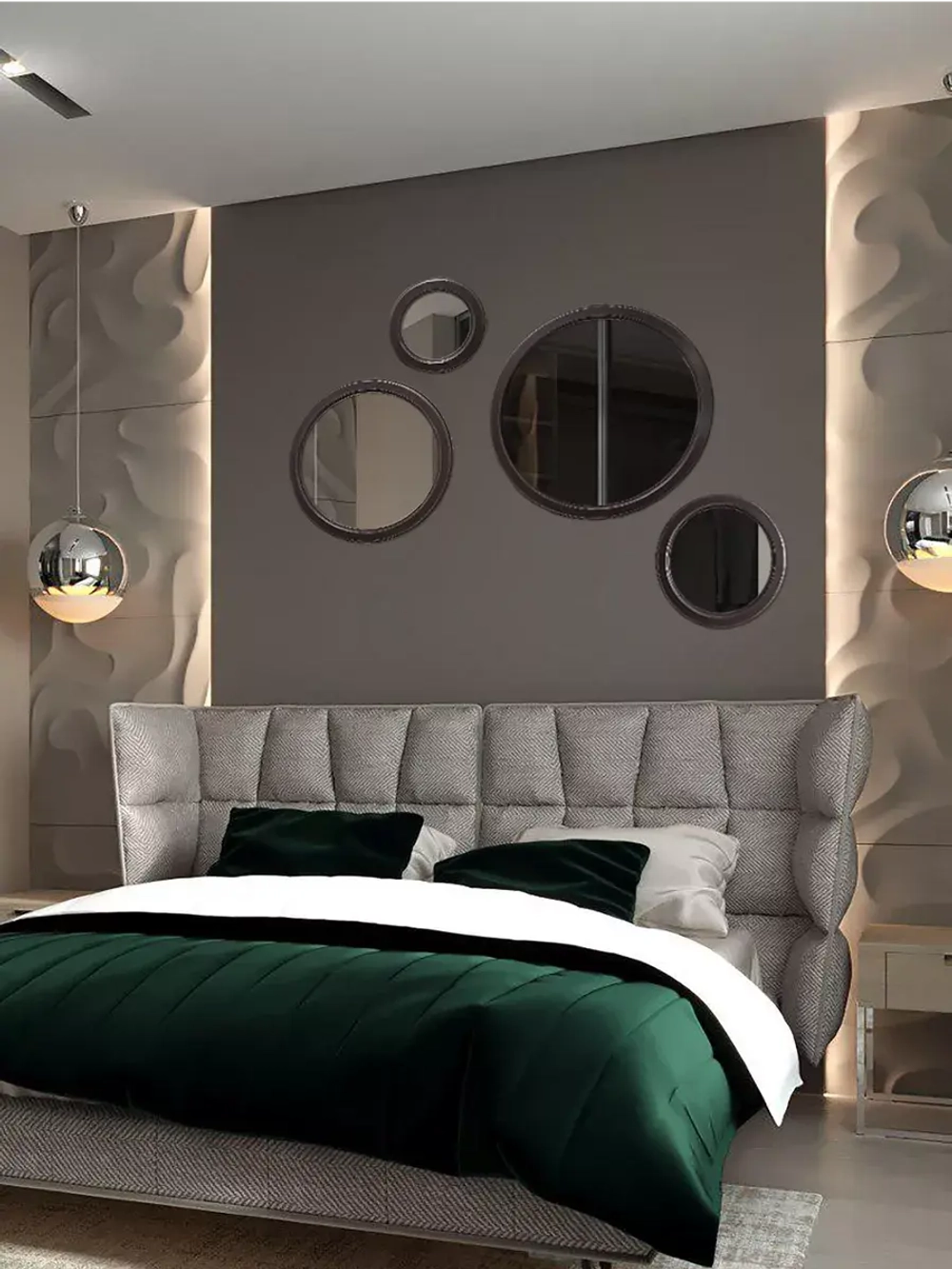 Зеркало настенное для прихожей 57 см