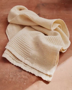 ZARA HOME ХЛОПКОВОЕ ПОЛОТЕНЦЕ, ЭКРЮ