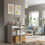Стеллаж - IKEA VIHALS, 95х37х90 см, белый, ВИХАЛС ИКЕА
