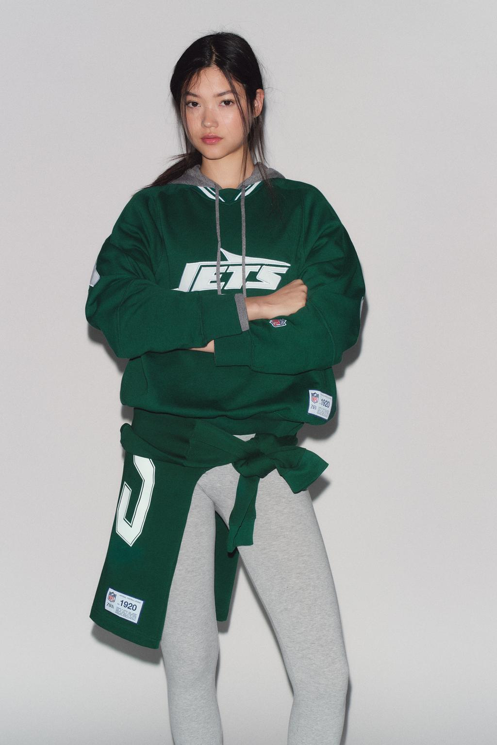 Толстовка из мягкой ткани с нашивкой nfl jets