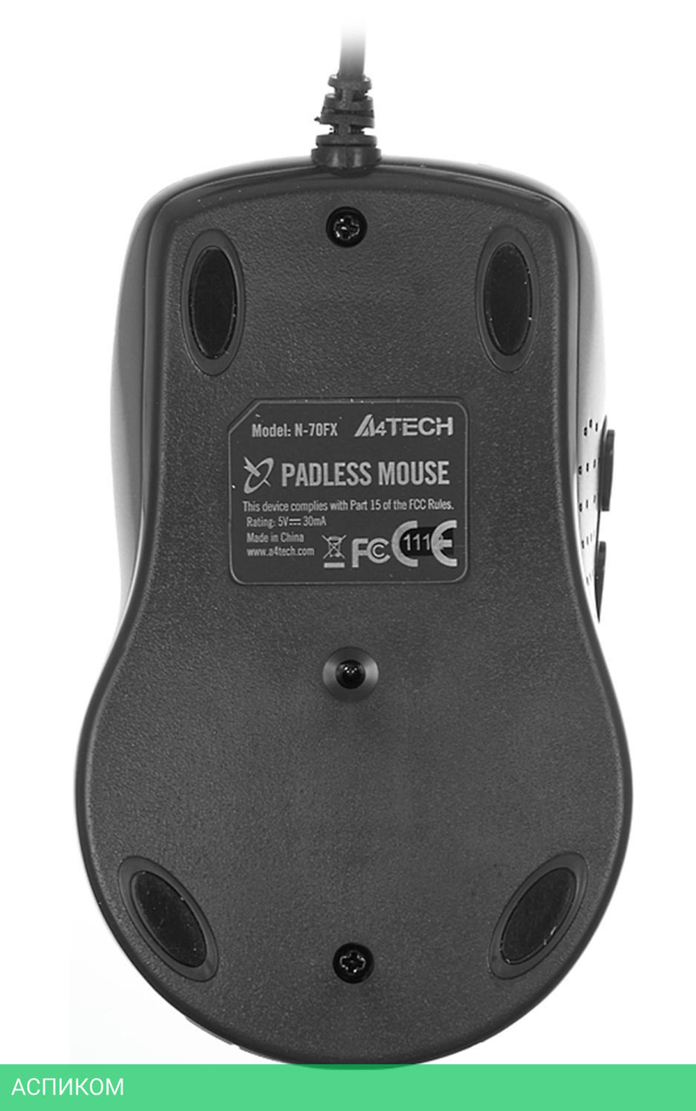 Мышь A4Tech N-70FX Black