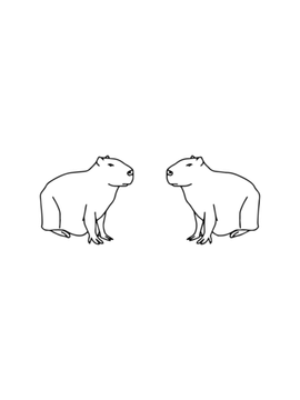 Two capybaras