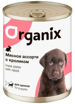 ORGANIX Консервы для щенков Мясное ассорти с Кроликом