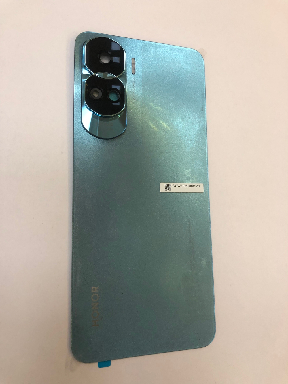 Honor 90 Lite  Задняя крышка в сборе с защитными стёклами камеры синяя Оригинал Сервисная