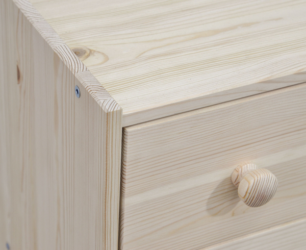 Комод деревянный Раст 2 ящика, 62х30х50 см, с органайзерами для хранения, из массива сосны