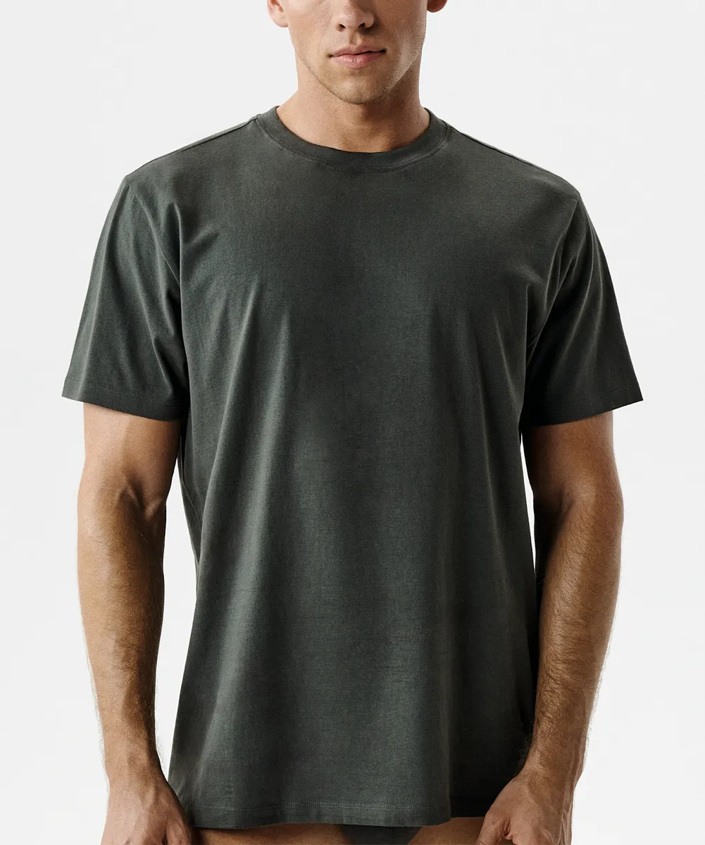 Футболка мужская Atlantic, 1 шт. в уп., хлопок, хаки, NMT-033