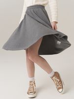 Юбка для девочки в школу AT814 серый