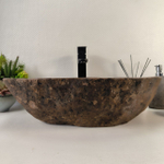 Каменная раковина из речного камня RS-05215 (57*39*15) 0857 из натурального камня