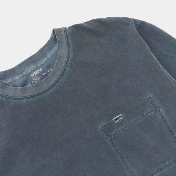 Лонгслив SS24 Garment Dyed Steel Blue синий - фото 2