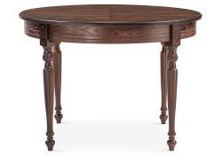 Стол Брейзер 110(140)х110х77 орех темный