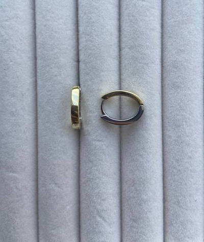 45018 Швензы Конго плоский овал, биколор, 18*4мм , пара