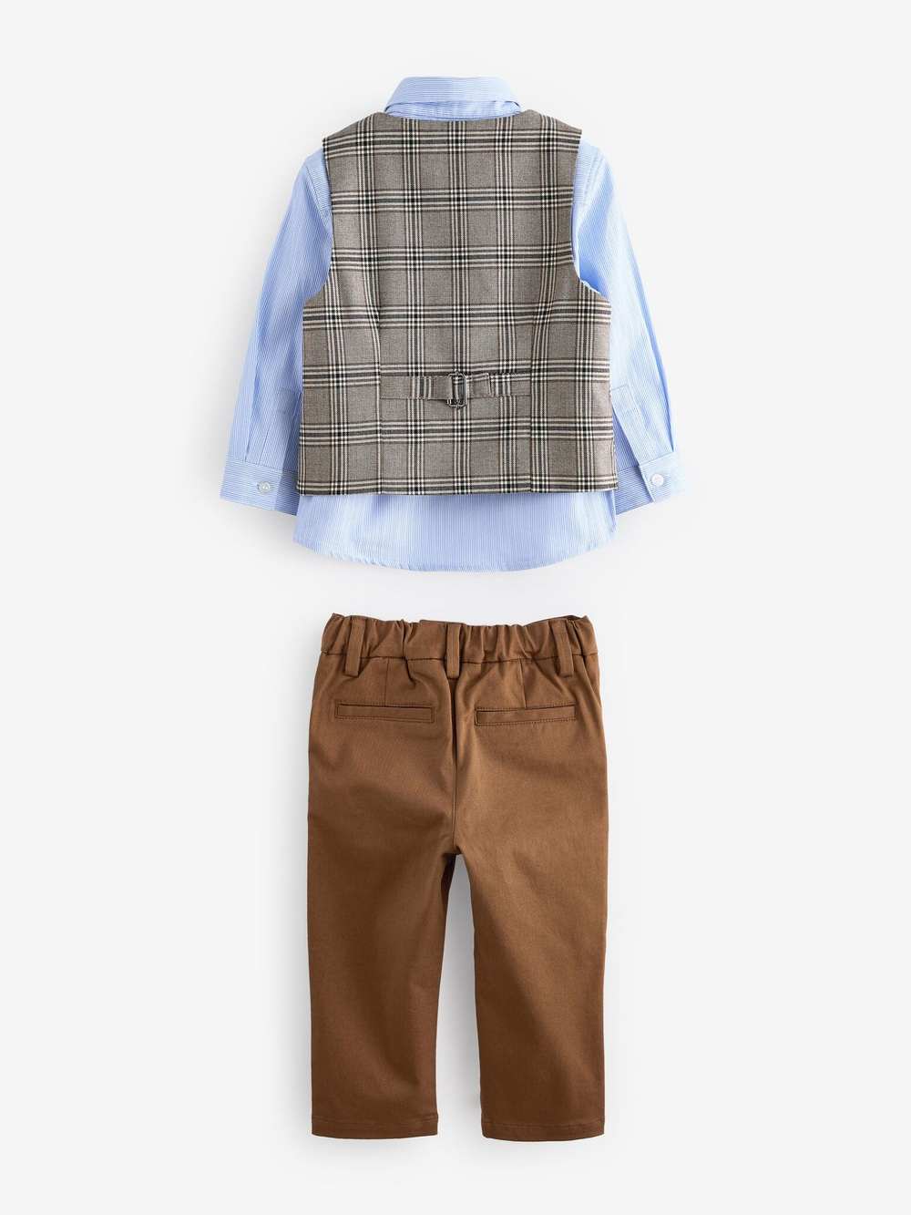Комплект из четырех предметов для мальчика Next 633-724, Коричневый, Голубой