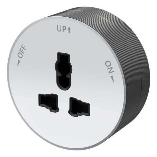 MULTITRACK Розетка универсальная круглая 13 А/250 В БЕЛЫЙ