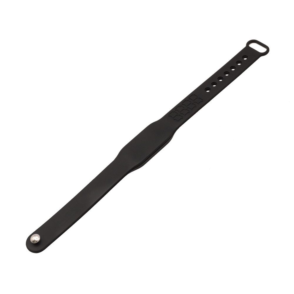 Силиконовый RFID браслет T5577 “PRESTIGE TEMIC” ЧЕРНЫЙ, с застёжкой