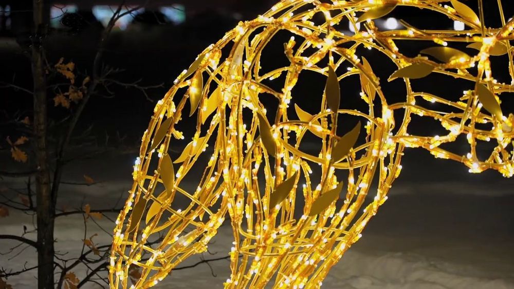 Светодиодная фигура "Волк"