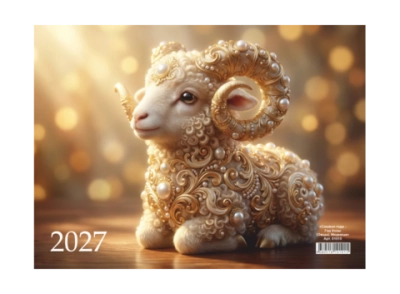 Календарь настен. 3-х бл. квартальный 2027 Символ года LAMARK "МОДНИЦА" 01015