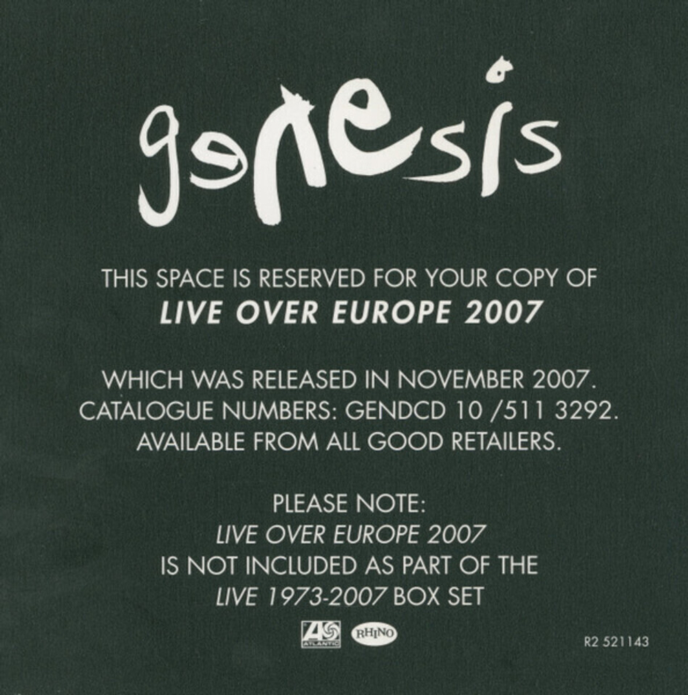 Genesis / 1973 - 2007 Live (8CD+3DVD)