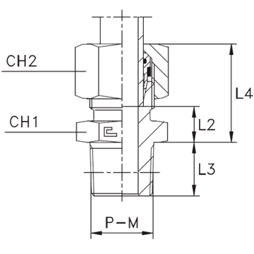 Штуцер FC DL08 NPT 1/4" (в сборе) нерж.