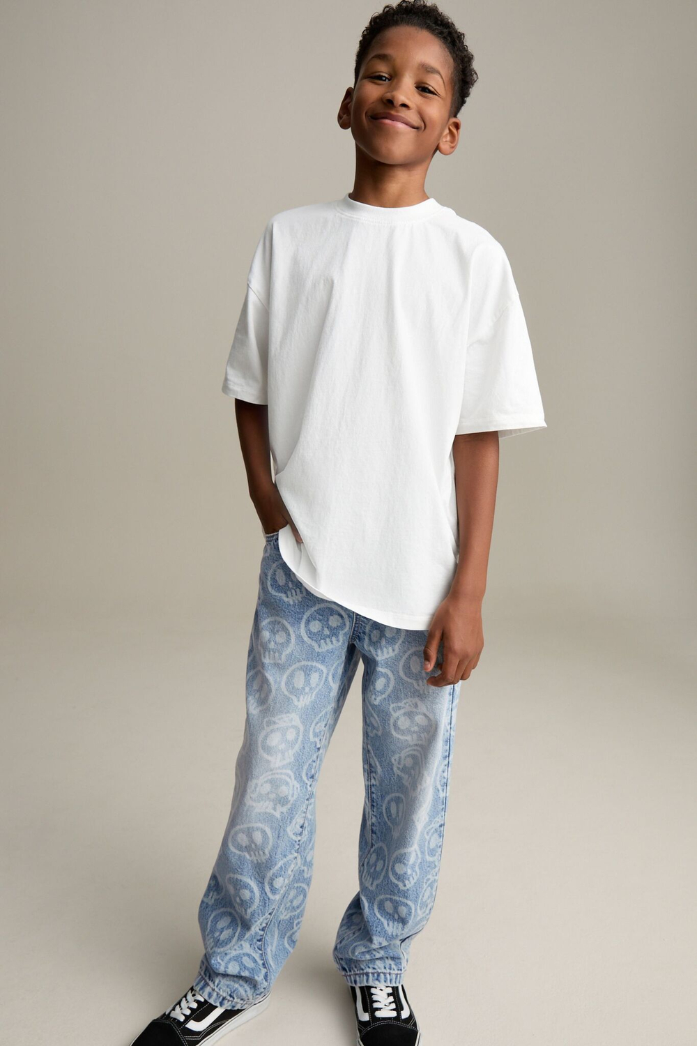 Джинсы для мальчика Next B36-686, Голубой